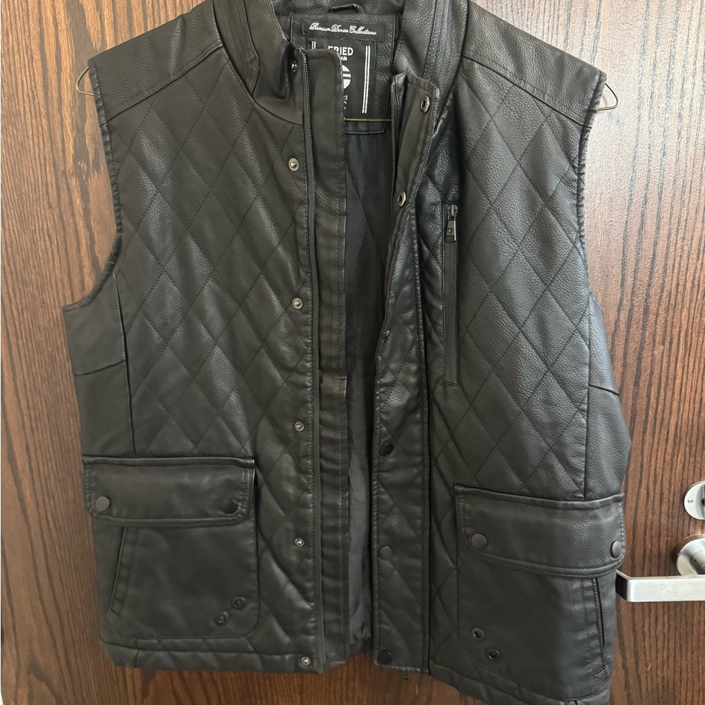 Men's Black Quilted Vest